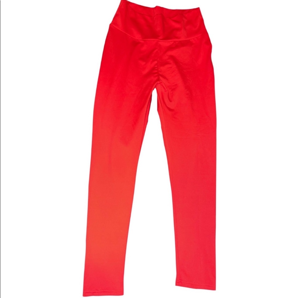 Red Scrunch Leggings